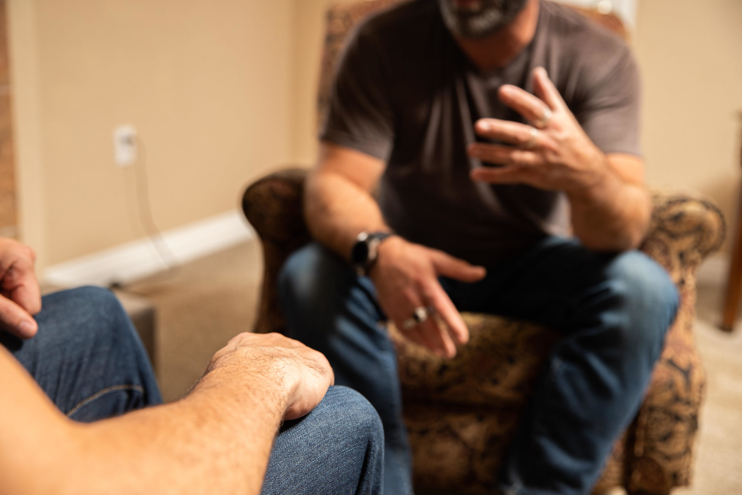 Clinician reviewing assessment results