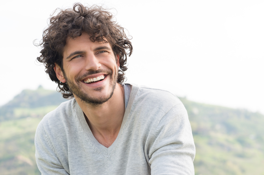 Man Smiling Outdoor