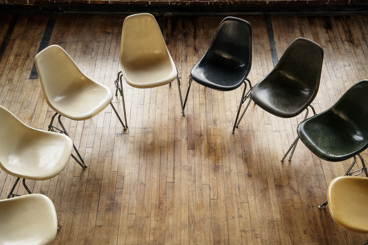 chairs placed in a circle for therapy