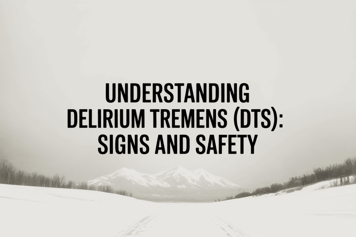 delirium tremens signs and safety Colorado medical detox