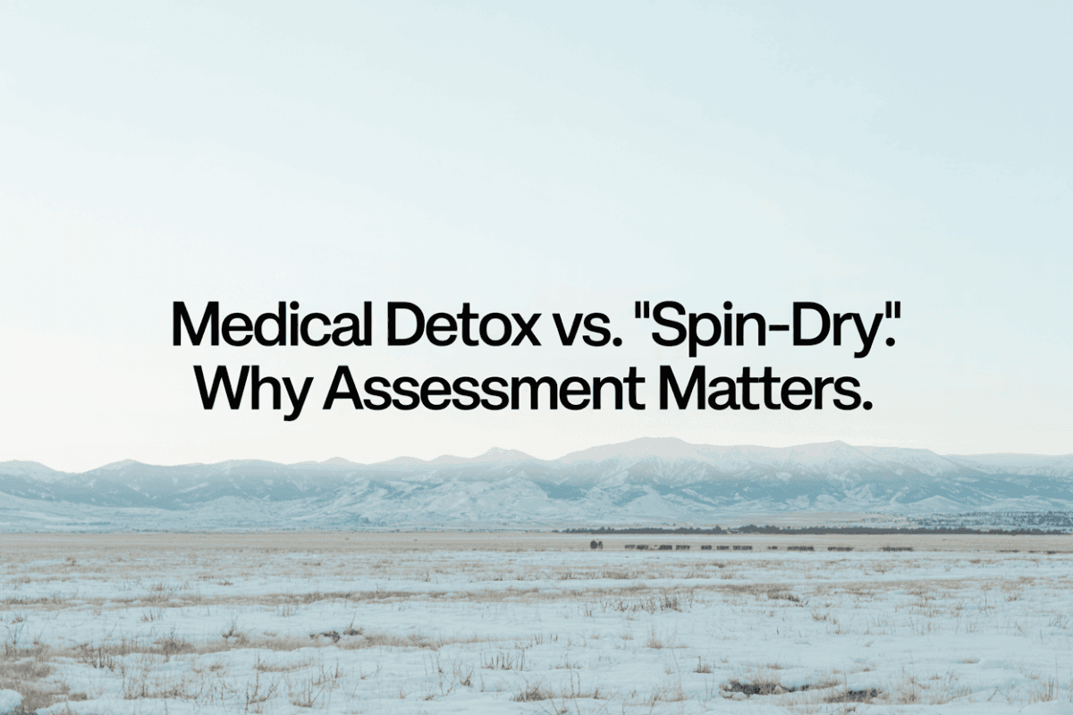 medical detox vs spin dry detox comparison in Colorado